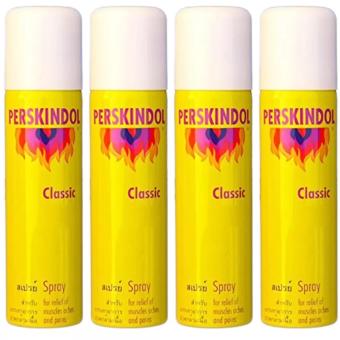 PERSKINDOL Classic Spray บรรเทาอาการปวดกล้ามเนื้อ 150ml. (4 ขวด) PERSKINDOL Classic Spray บรรเทาอาการปวดกล้ามเนื้อ 150ml. (4 ขวด)
