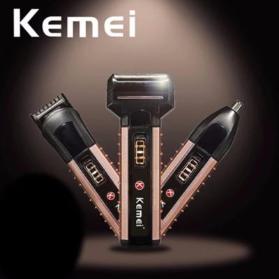 KEMEI 3 in 1 แบบชาร์จไฟ เครื่องโกนหนวดไฟฟ้า KM-1120