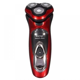 ซื้อ/ขาย Kemeiเครื่องโกนหนวดไฟฟ้า ระบบชาร์จไฟในตัว รุ่นKM-5880 (สีแดง)