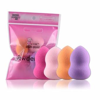 ราคา Kira ฟองน้ำแต่งหน้าทรงน้ำเต้า Professional Make Up Sponge Gourd Shape จำนวน 4 ชิ้นคละสี