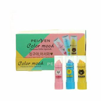 Lip-stick color mood peiyen ลิปมันเปลี่ยนสี 3 สี (แพค 12 แท่ง 1กล่อง) Lip-stick color mood peiyen ลิปมันเปลี่ยนสี 3 สี (แพค 12 แท่ง 1กล่อง)