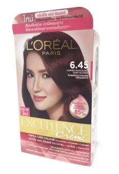 LOREAL Excellence Triple Care Hair Color 6.45บลอนด์เข้มประกายทอแดงเหลือบมะฮอกกานี LOREAL Excellence Triple Care Hair Color 6.45บลอนด์เข้มประกายทอแดงเหลือบมะฮอกกานี