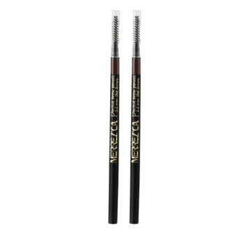 Merrez’ca Perfect Brow Pencil #Deep Brown ดินสอเขียนคิ้ว สีน้ำตาลเข้ม จำนวน 2 แท่ง Merrez’ca Perfect Brow Pencil #Deep Brown ดินสอเขียนคิ้ว สีน้ำตาลเข้ม จำนวน 2 แท่ง