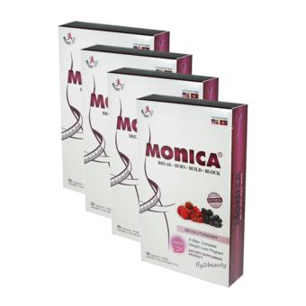 Monica โมนิก้าร์ อาหารเสริมช่วยลดน้ำหนัก ช่วยเร่งการเผาไขมันร่างกาย ขนาด 30 เม็ด (4 Packed) Monica โมนิก้าร์ อาหารเสริมช่วยลดน้ำหนัก ช่วยเร่งการเผาไขมันร่างกาย ขนาด 30 เม็ด (4 Packed)