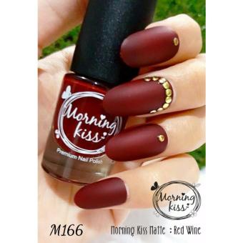 ยาทาเล็บ Morningkiss สีไวน์แดง M166 ยาทาเล็บ Morningkiss สีไวน์แดง M166