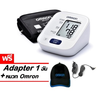 Omron เครื่องวัดความดันโลหิตดิจิตอล รุ่นHEM-7121 (แถมฟรี Adapter Omron และหมวก OMRON มูลค่าราคา 799 บาท)