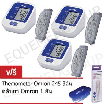Omron เครื่องวัดความดัน รุ่น HEM-8712 แถมฟรี เทอร์โมมิเตอร์ Omron MC-245 /set (3 set ) และตลับยา Omron 1 อัน