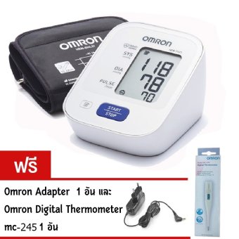 ขาย OMRON Omron เครื่องวัดความดัน รุ่น HEM-7121 - White (แถมฟรี Omron Adapter และ Digital Thermometer รุ่น MC-245 มูลค่ารวม 730 บาท)