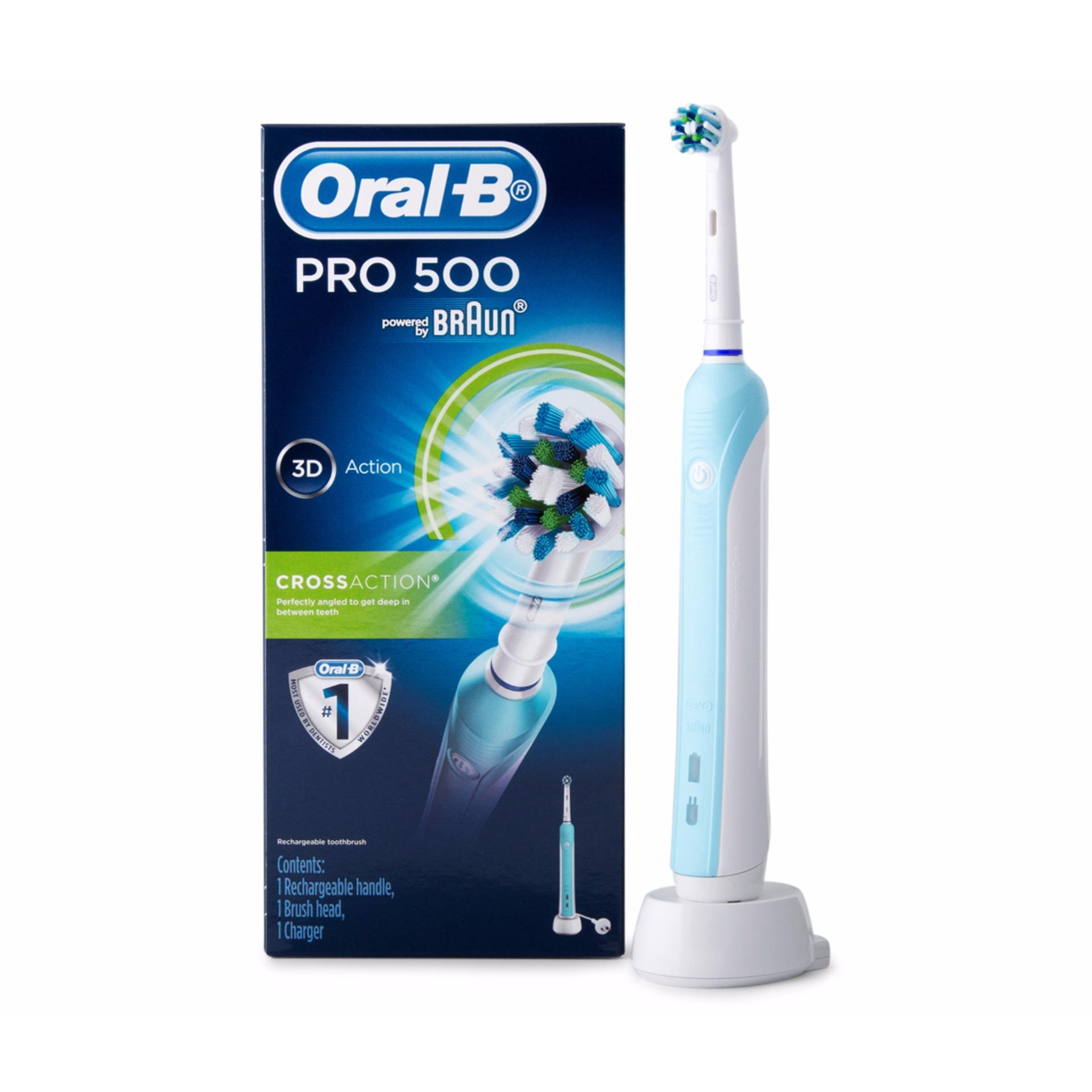 แปรงสีฟันไฟฟ้าเพื่อรอยยิ้มขาวสดใส น่าน Oral B แปรงสีฟันไฟฟ้า รุ่น Pro500