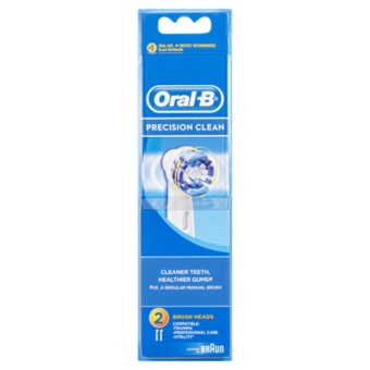 Oral-B หัวแปรงสีฟันไฟฟ้า รุ่น Precision clean แพค 2 หัวแปรง Oral-B หัวแปรงสีฟันไฟฟ้า รุ่น Precision clean แพค 2 หัวแปรง