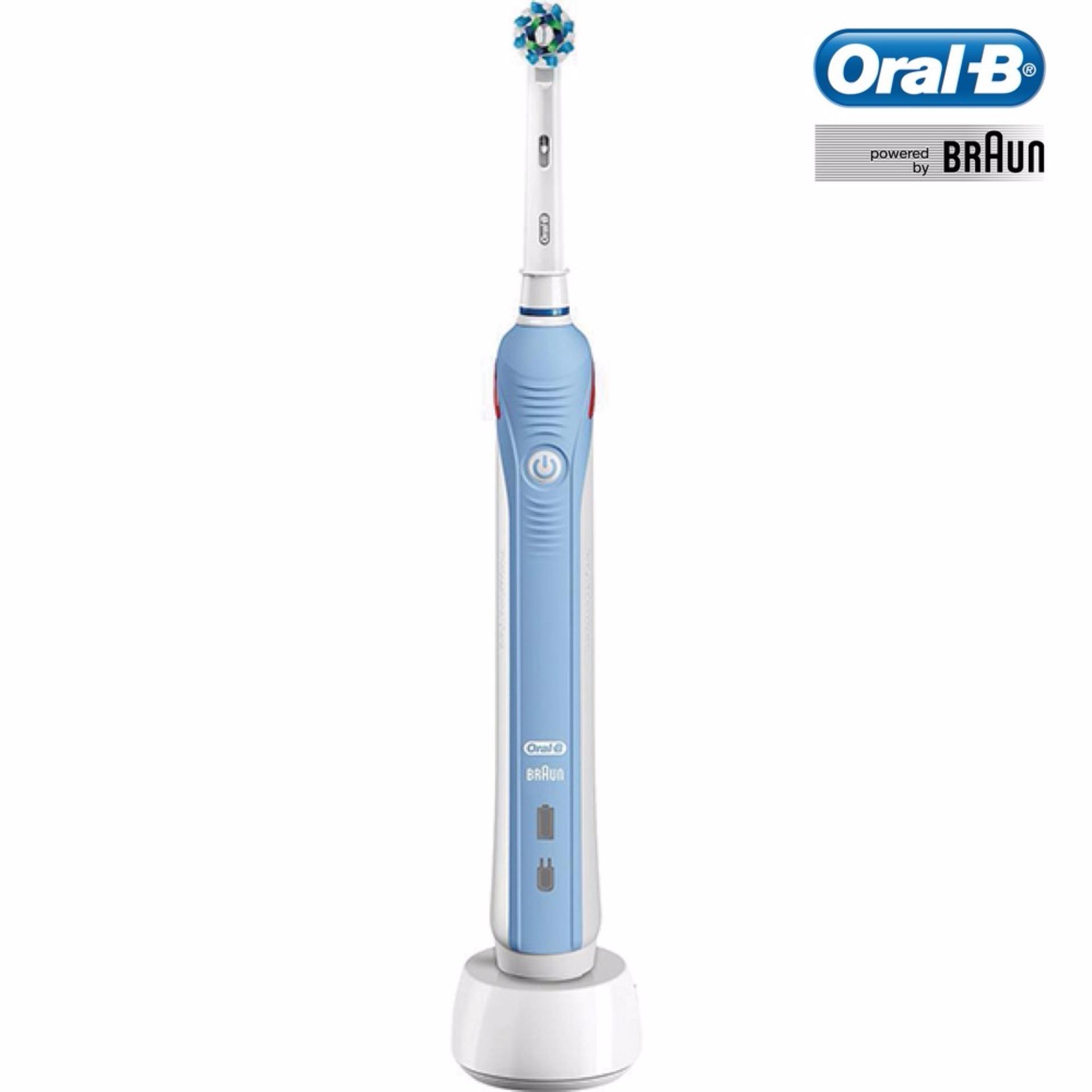 แปรงสีฟันไฟฟ้าเพื่อรอยยิ้มขาวสดใส พัทลุง แปรงสีฟันไฟฟ้า Oral B PRO1000  D20 513 2M 