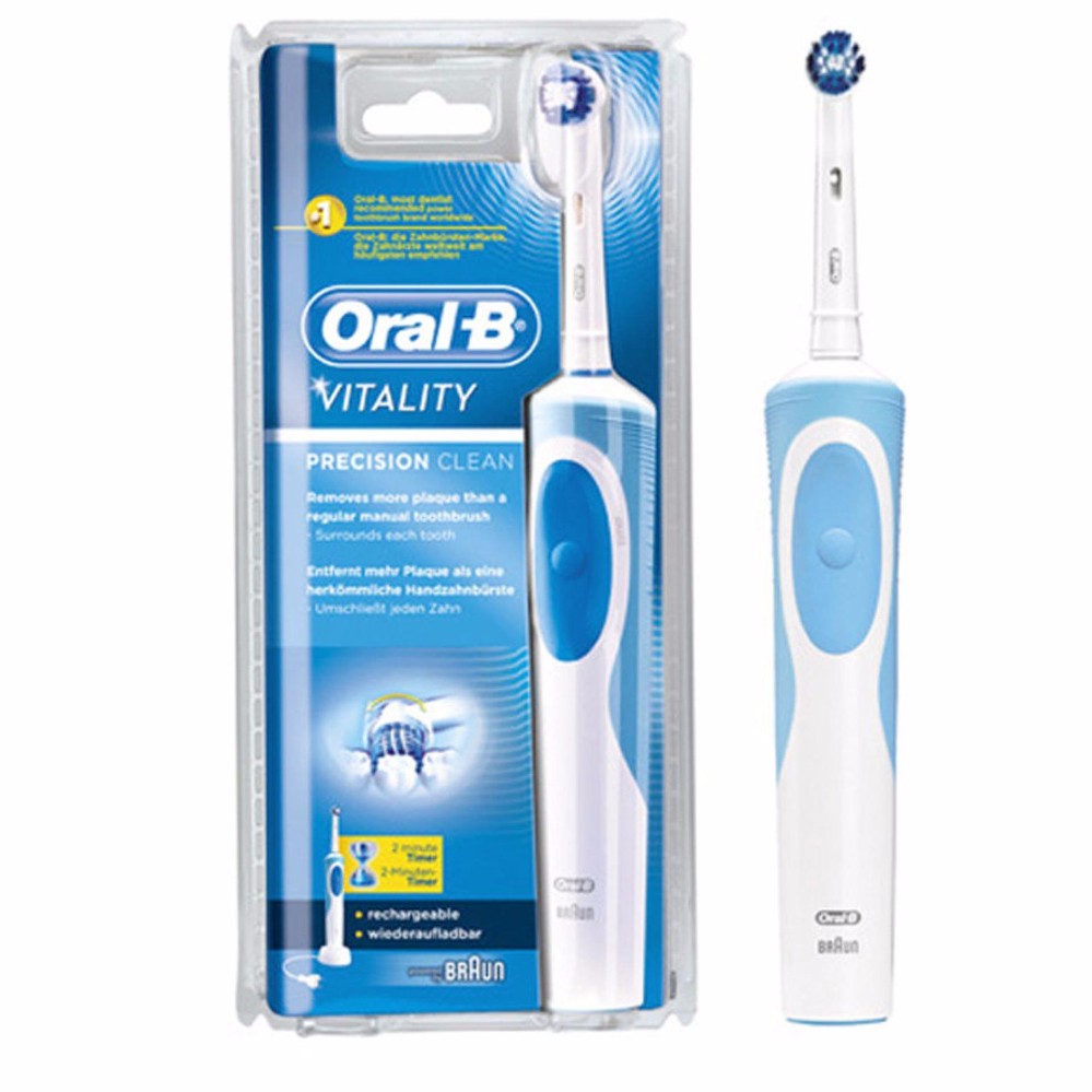 แปรงสีฟันไฟฟ้า ช่วยดูแลสุขภาพช่องปาก ชุมพร แปรงสีฟันไฟฟ้า Oral B รุ่น Vitality Precision clean