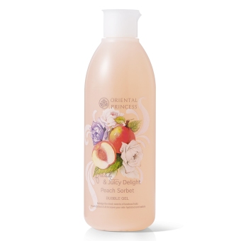 รีวิวพันทิป Oriental Princess Fresh & Juicy Delight Peach Sorbet Bubble Gel โปรโมชั่นพิเศษ Oriental Princess Fresh & Juicy Delight Peach Sorbet Bubble Gel