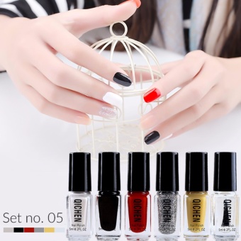 Set 6ขวด สีทาเล็บ ยาทาเล็บ QICHEN 6pcs*5ml. #05 Set 6ขวด สีทาเล็บ ยาทาเล็บ QICHEN 6pcs*5ml. #05