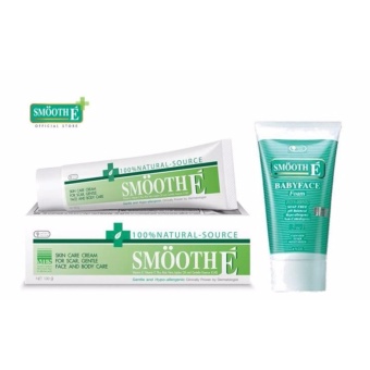 Smooth E Cream 100 g. x 1+ Babyface foam 4 oz. x1 Smooth E Cream 100 g. x 1+ Babyface foam 4 oz. x1