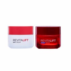 ลอรีอัล ปารีส รีไวทัลลิฟท์ SPF23 PA++ แอนตี้-ริงเคิล เฟิร์มมิ่ง ครีมบำรุงสูตรกลางวัน 50 มล.+รีไวทัลลิฟท์ แอนตี้ริงเคิล เฟิร์มมิ่ง ครีมบำรุงสูตรกลางคืน 50 มล. LOreal Paris DEX REVITALIFT DAY CREAM SPF23 50ML + DEX REVITALIFT NIGHT CREAM 50ML