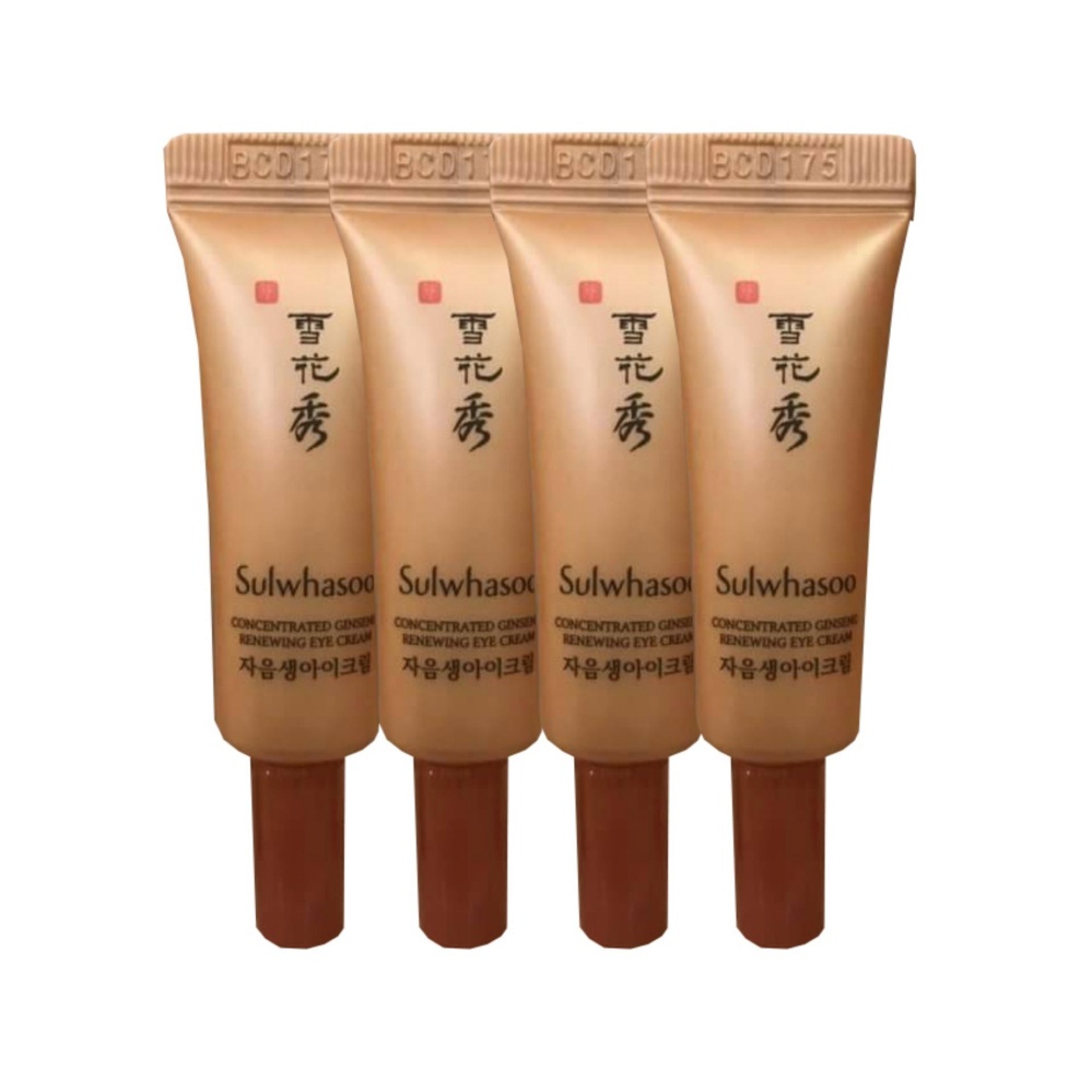 Sulwhasoo Concentrated Ginseng Renewing Eye Cream อายครีมลดเลือนริ้วรอย 3ml 4 หลอด : image Sulwhasoo Concentrated Ginseng Renewing Eye Cream อายครีมลดเลือนริ้วรอย 3ml 4 หลอด