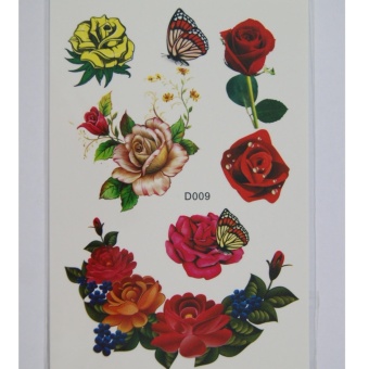 2560 Tattoo Sticker ลายตามภาพ ขนาด 10x15.5CM