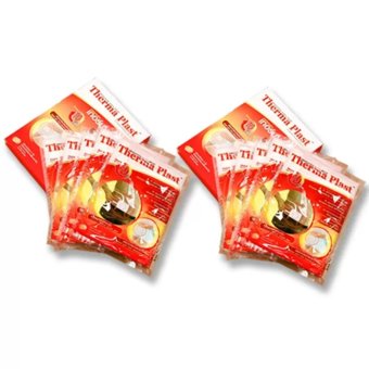 ประเทศไทย Therma Plastแผ่นประคบร้อน ขนาด 13 x 9.5 ซม. 10 แผ่น