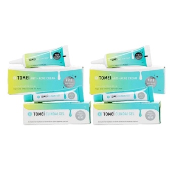 2560 TOMEI Anti-Acne Cream ขนาด 5 กรัม 2หลอด + TOMEI Clindai Gel ขนาด 5 กรัม 2หลอด