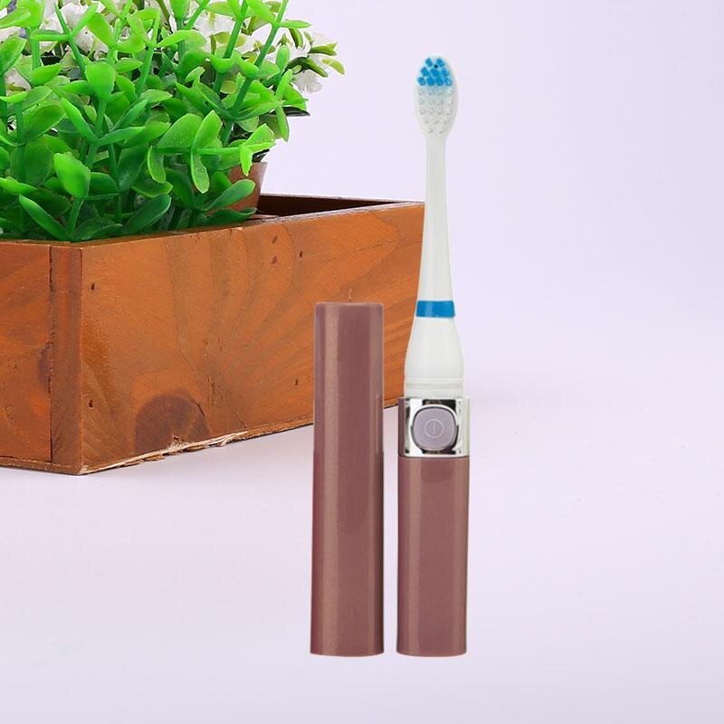 แปรงสีฟันไฟฟ้า ช่วยดูแลสุขภาพช่องปาก ร้อยเอ็ด Ultrasonic Soft Waterproof Precision Vitality Sound Waves Electric Toothbrush   intl
