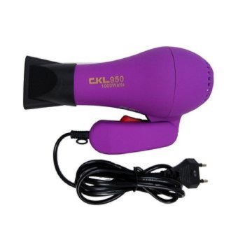 ประเทศไทย Uni ไดร์เป่าผม เครื่องเป่าผม 1000 W ด้ามจับพับได้ รุ่น 950 (สีม่วง)