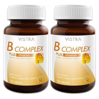 Vistra B-Complex Plus Minerals (30 Tablets) 2 Botวิสทร้าบีคอมเพล็กซ์ วิตามินบีรวม แพ็คคู่ Vistra B-Complex Plus Minerals (30 Tablets) 2 Botวิสทร้าบีคอมเพล็กซ์ วิตามินบีรวม แพ็คคู่