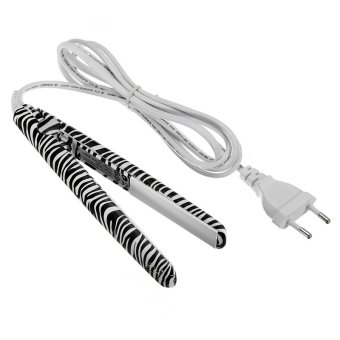 ราคา women Professional Hairstyling Mini Portable Ceramic Flat Zebra Hair Straightener Irons Styling Tools