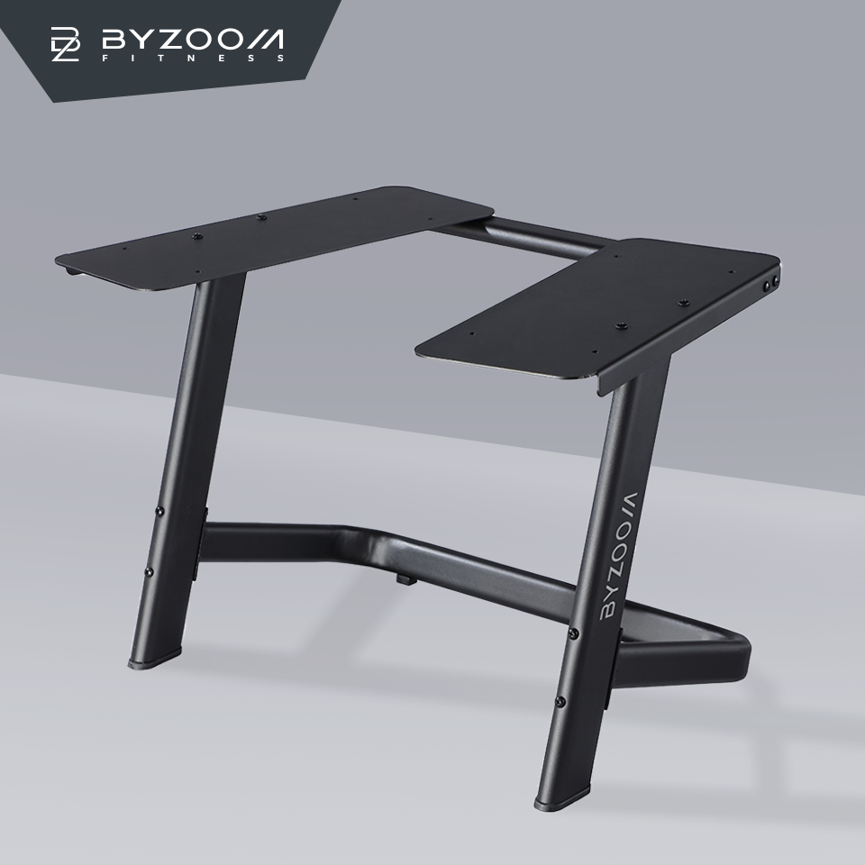 Byzoom – Stand 75LB ขาวางดัมเบล รับน้ำหนักดัมเบลได้ถึง 75 ปอนด์ ทำให้หยับจับใช้งานง่ายขึ้น และบ้านเป็นระเบียบเรียบร้อย ราคา 5,990 บาท*ส่งฟรี
