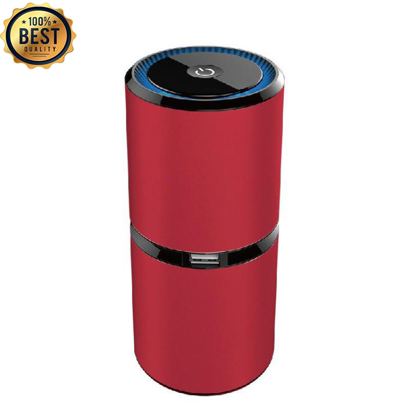 เครื่องฟอกอากาศในรถยนต์ แบบพกพา กรองฝุ่น PM 2.5 ได้ ปรับความชื้นในรถ เสียบชาร์ตแบตได้้2ช่อง