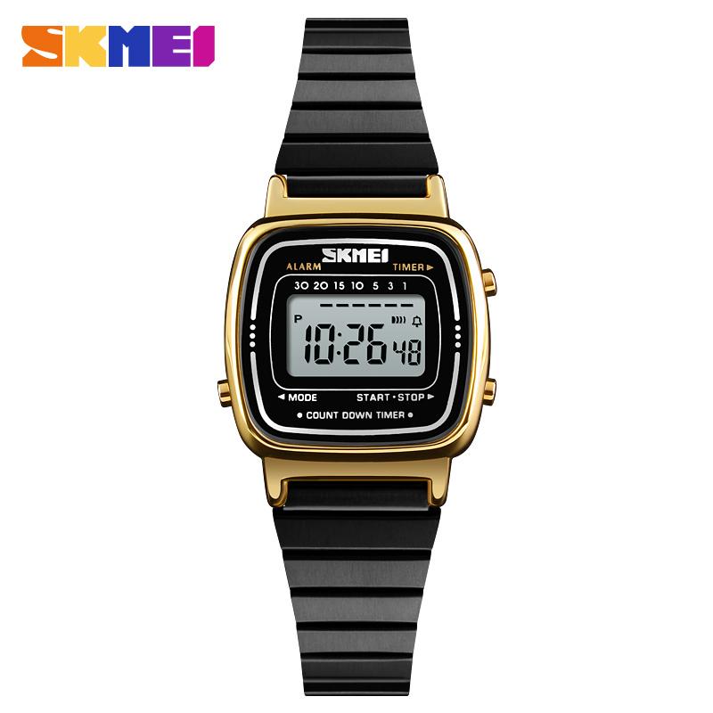 เช็คราคาSKMEI 1252 Digital Watch ของแท้ 100% ส่งในไทยไวแน่นอน นาฬิกาข้อมือผู้หญิง สไตล์ Casual Bussiness Watch จับเวลา ตั้ง