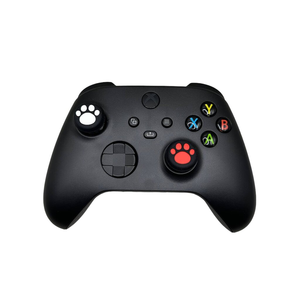 ลองดูภาพสินค้า (1อัน) ซิลิโคนอนาล็อกเท้าแมว PS3 PS4 PS5 Xbox360 XboxOne XboxSeries Joy-Pro Steam Deck ใส่จอยได้ทุกรุ่น