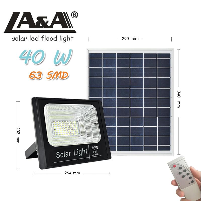 LA&A Solar Light 2019 IP 67 รุ่น 40w (63 SMD)