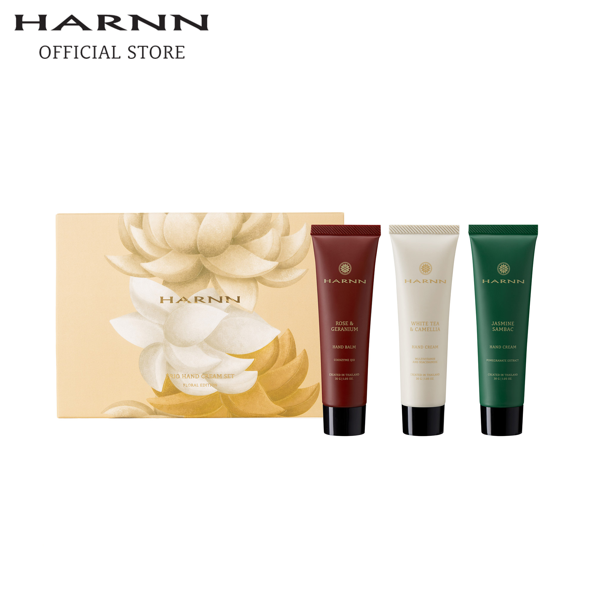 HARNN TRIO HAND CREAM SET- FLORAL EDITION ราคา 1,380 บาท*ส่งฟรี
