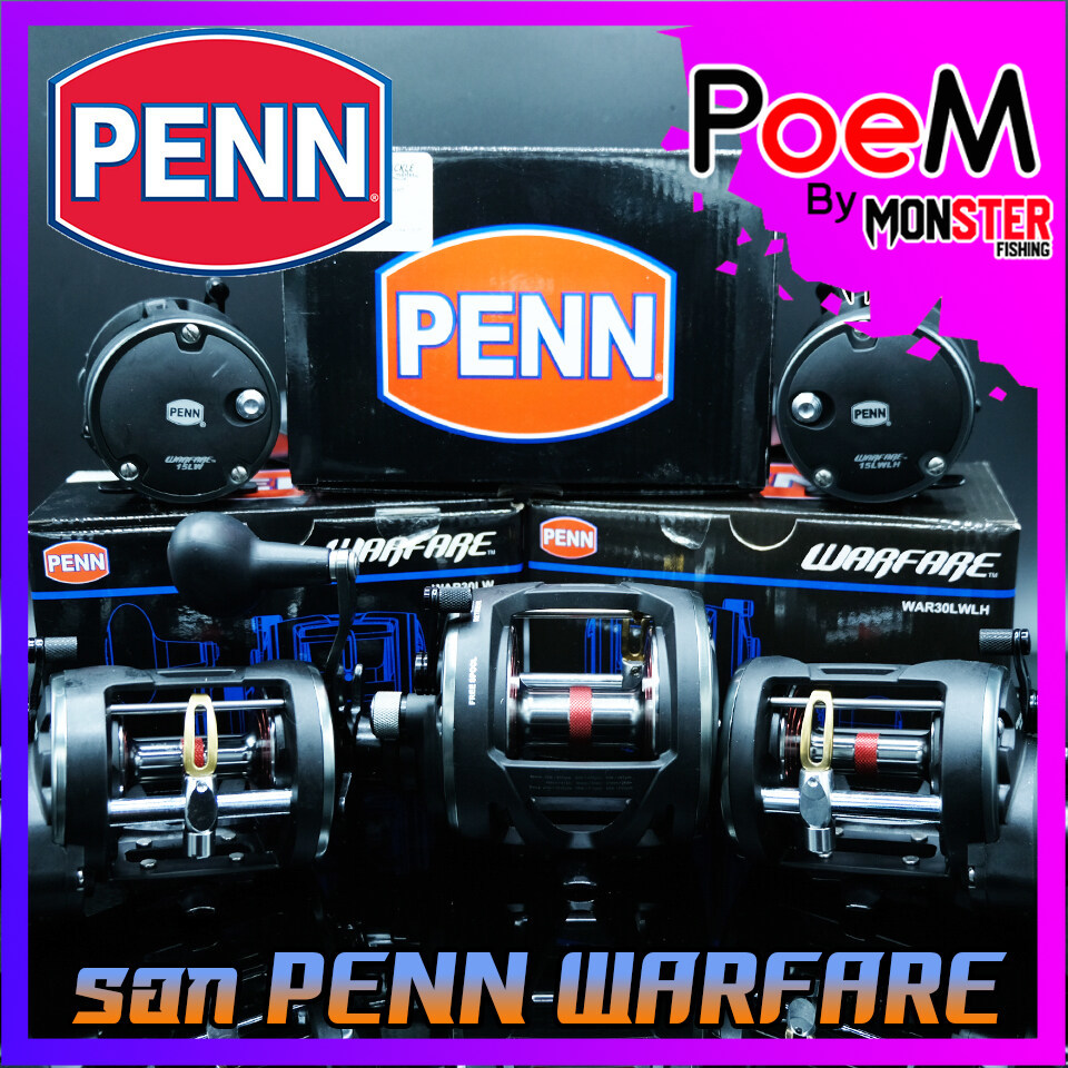 รอกตกปลา รอกทรอลลิ่ง เพ็นน์ วอร์แฟร์ PENN WARFARE WAR15/20/30 (มีทั้งหมุนซ้ายและหมุนขวา) ราคา 2,700 บาท*ส่งฟรี