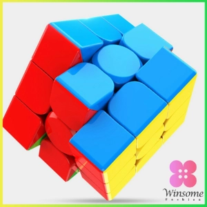 สินค้า Winsome รูบิค 3x3x3 เล่นง่าย ดีไซน์สวย ความเร็วระดับมืออาชีพ รูบิค ลูกบาศก์ ของเล่นลับสมอง Twist P Rubik\'s Cube & MF3RS Racing Cube