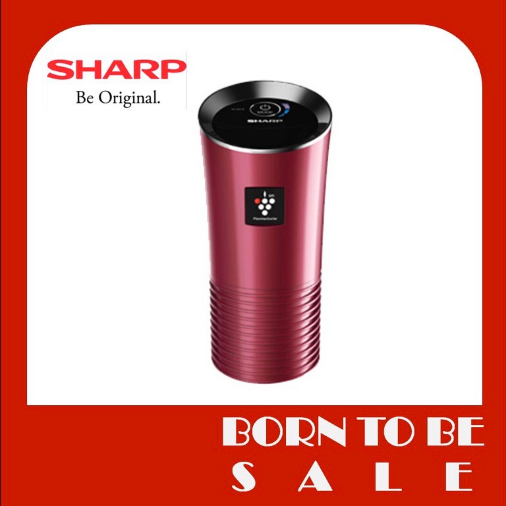 SHARP เครื่องฟอกอากาศในรถยนต์ รุ่น IG-GC2B-P (สายต่อแบบ USB) สีชมพู