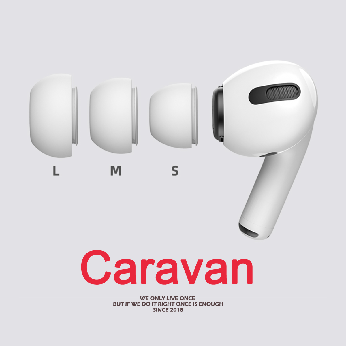 Caravan Crew for Eartips Silicone Replacement Use for แอร์พอร์ต โปร จุกหูฟังซิลิโคน ทดแทน 1 คู่ ราคา 35 บาท*ส่งฟรี
