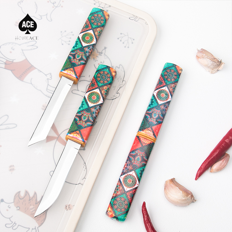 Home Ace.มีดสองด้าม สองแบบ ใน 1 อัน ใบมีดสแตนเลสคุณภาพสูงคมและแข็ง Double Knife ราคา 38 บาท*ส่งฟรี