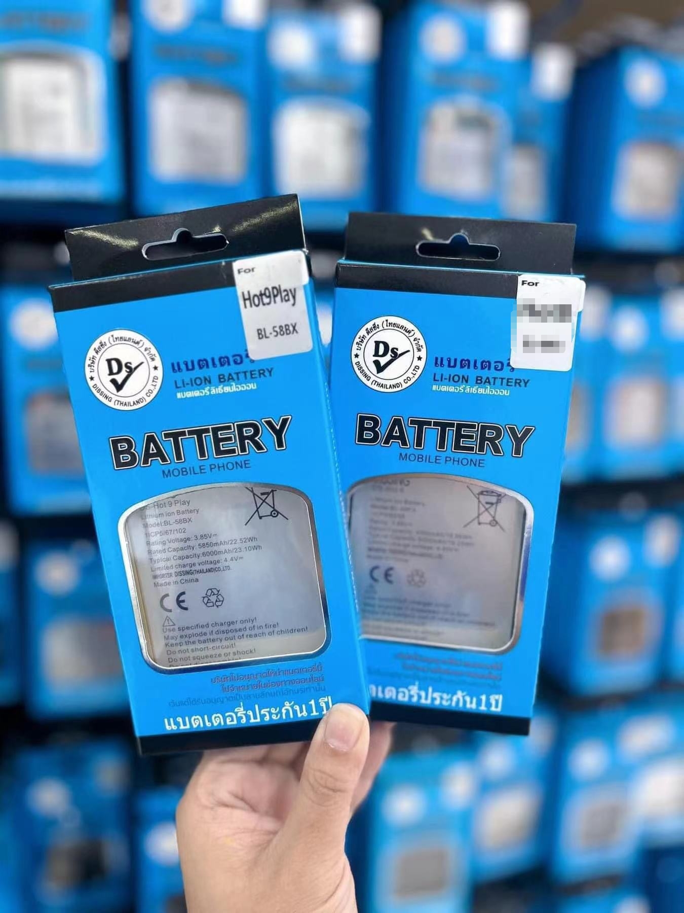 DISSING ของแท้ Infinix hot9play/10play/HOT12PLAY/11play/10s/spark6air/pouvoir4pro แบตเตอรี่รุ่นModel BL-58BX /58BT ราคา 370 บาท*ส่งฟรี