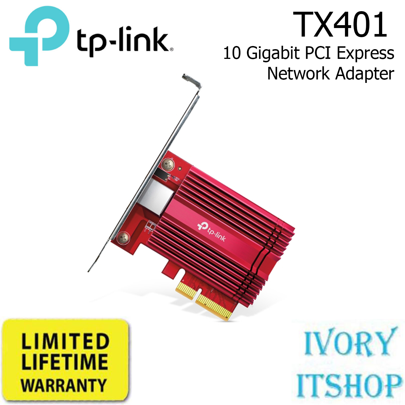 TP Link TX401 10 Gigabit PCI Express Network Adapter ราคา 1,990 บาท*ส่งฟรี
