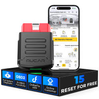 MUCAR BT200 PRO OBD2 Scanner Full System Diagnostic Tool Lifetime Update with 15 Reset Code Reader