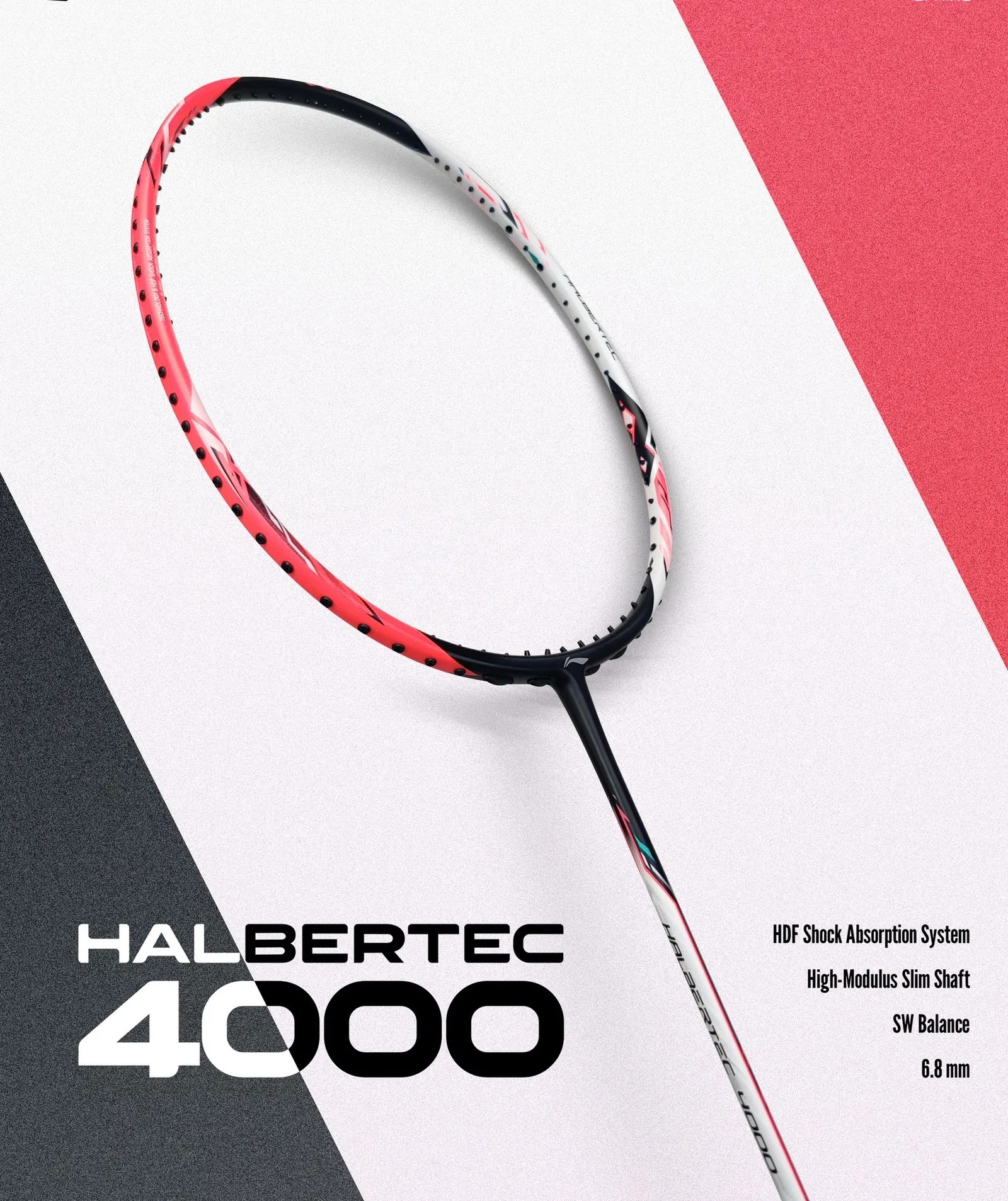 LI-NING ไม้แบดมินตัน รุ่น HALBERTEC 4000 (4U) แถมซอง+พันด้าม+เอ็น พร้อมขึ้น ฟรี ราคา 3,910 บาท*ส่งฟรี