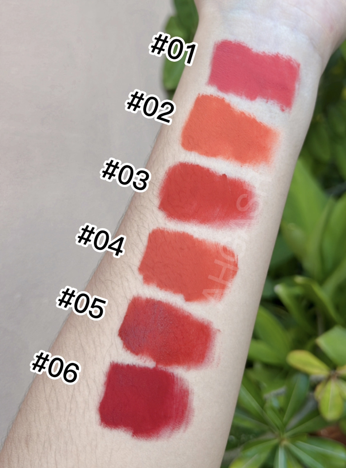 70063-03 ลิปแมท กันน้ำ Kiss Beauty  ลิปแมทโทนแดงก่ำ  กันน้ำ ติดทน จูบไม่หลุด กลิ่นหอมมาก สินค้าพร...