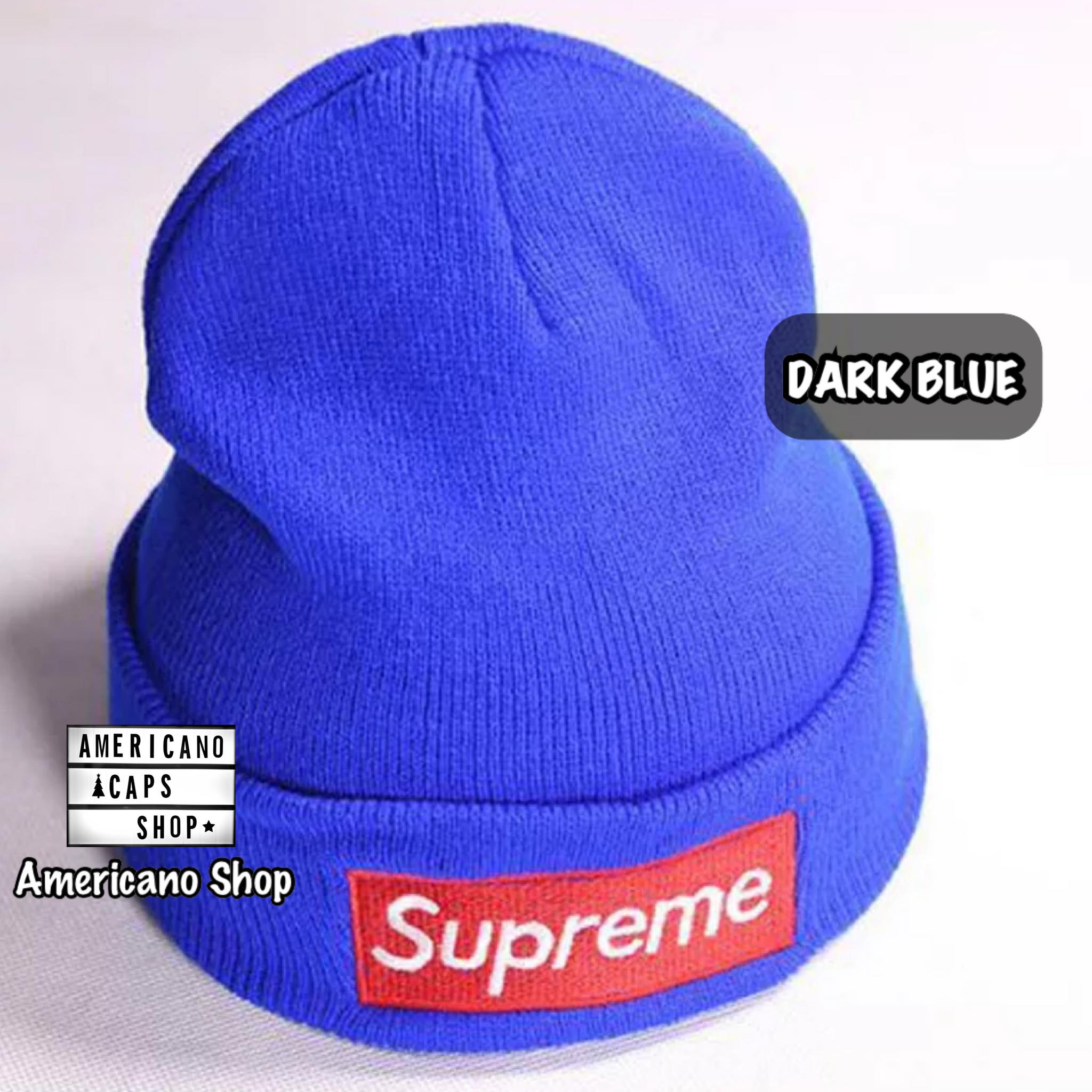 หมวกไหมพรมSupreme หมวกสุพรีม หมวกแฟชั่นเกาหลี งานป้าย 100% (ส่งจากไทย)