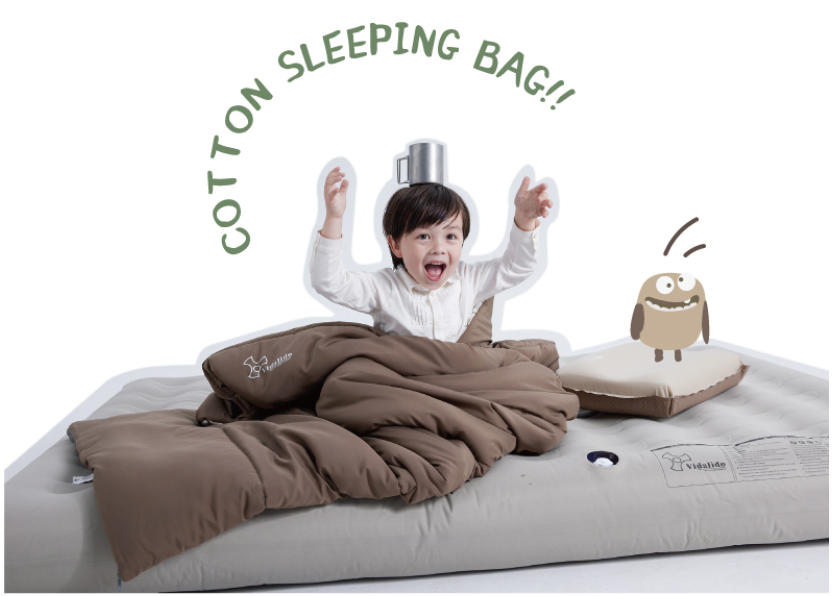 [พร้อมส่งจากไทย] Vidalido ถุงนอน ถุงนอนสำหรับแคมป์ปิ้ง ถุงนอนผ้าฝ้าย 5-15 องศา นอนสบาย น้ำหนักเบา ราคา 1,289 บาท*ส่งฟรี