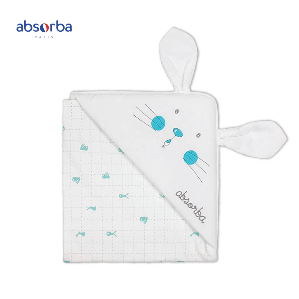 จำหน่ายเฉพาะออนไลน์ - แอ็บซอร์บา ผ้าห่อตัวเด็กแรกเกิด ขนาด 30x40 นิ้ว ลายกระต่ายน้อย สำหรับเด็กแรกเกิด ราคา 1,000 บาท*ส่งฟรี