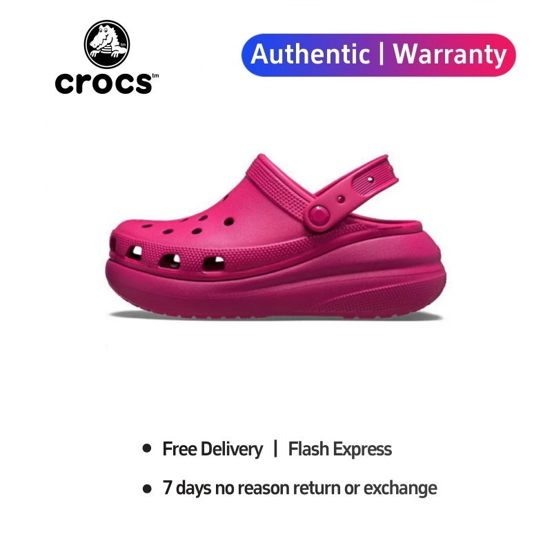 [Authentic 100%] Crocs Classic Crush " Red " Sports Sandals 207521 - 6SV From Duty-free Store ราคา 1,460 บาท*ส่งฟรี