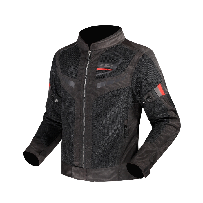 LS2 Garda Air Jacket Black Red - เสื้อการ์ดขี่มอเตอร์ไซค์ ราคา 3,700 บาท*ส่งฟรี