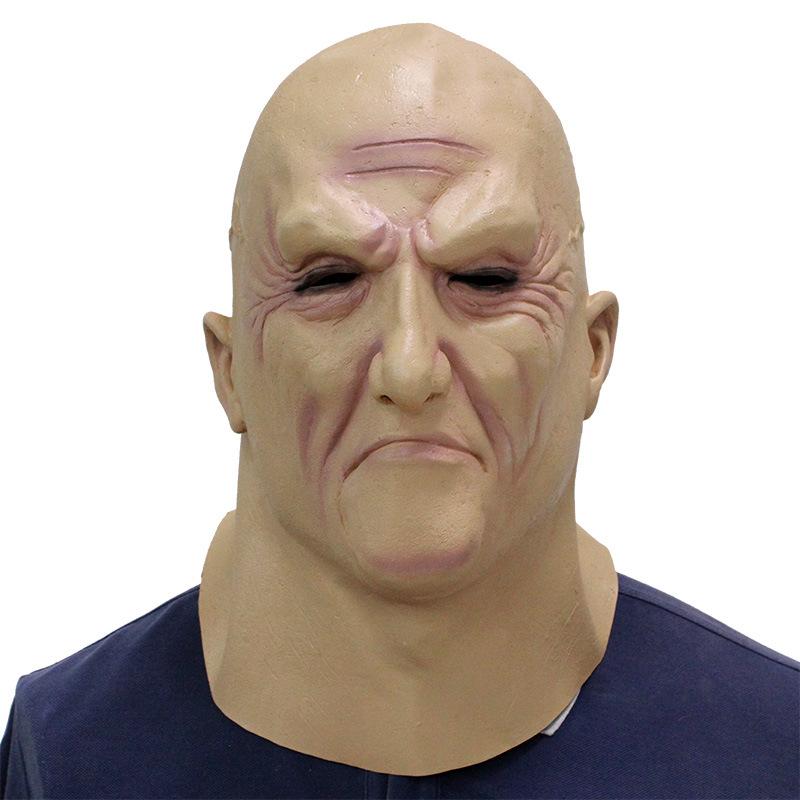Underworld Boss Cosplay Scary Full Head Latex Mask Halloween Horror Funny Cosplay Party Mask Old Man Head Helmet Masks